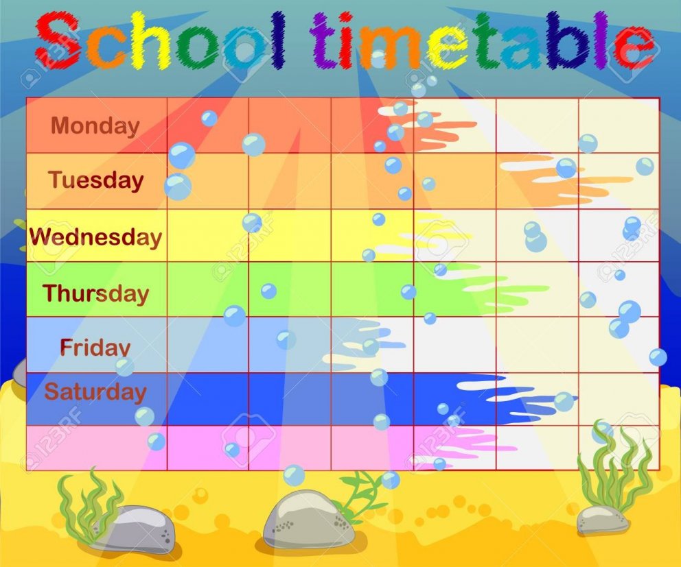 Á netinu er að finna urmul af skemmtilegum hugmyndum að eigin stundaskrám :)