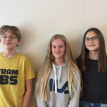 Theodór Snær, Elva Marín og Heiðrún Hrund