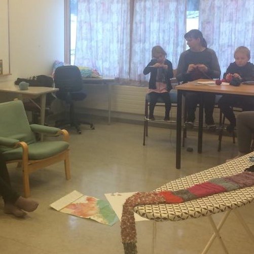 Unnið að lengsta trefli Skaftárhrepps