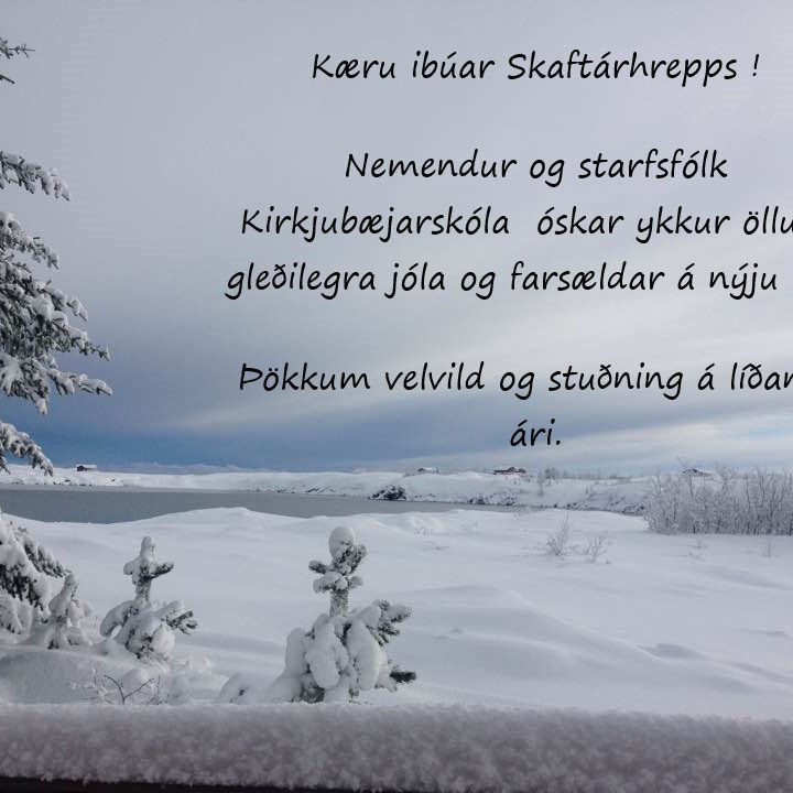 Jólakveðja frá nemendum og starfsfólki KBS
